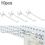 50 PCS Supermarkt Bekleidungsgeschäft Pegboard Slat Wandhaken Regal Lochplatte, Lochabstand: 2,5 cm, Länge: 15 cm, Drahtdurchmesser: 3,3 mm