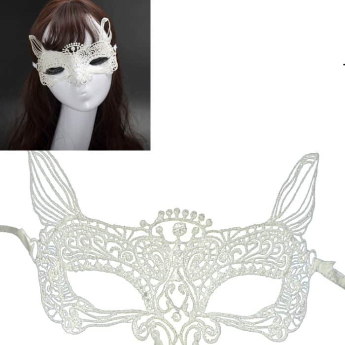 Halloween Maskerade Party Tanz Sexy Lady Lace Cat King Maske, Cat King – Bild 1