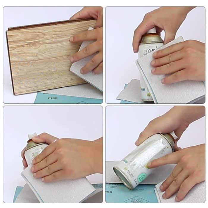 100 Stück Körnung 120 Nass- und Trockenpolierschleifpapier, Größe: 23 x 9 cm, Grit 120 – Bild 5