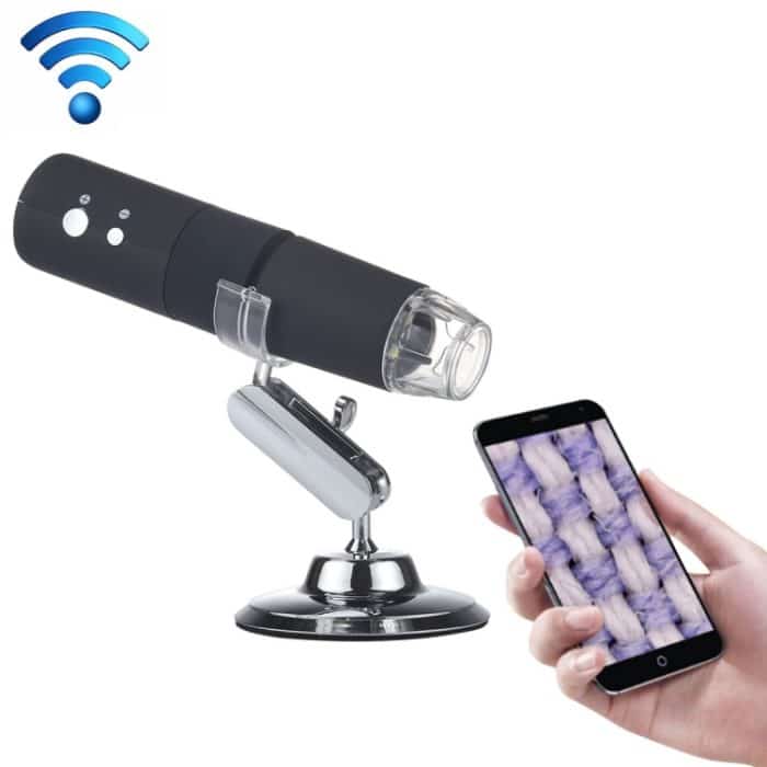 50X ~ 1000X Lupe HD-Bildsensor 1920x1080P USB WiFi Digitalmikroskop mit 8 LEDs und professionellem Ständer – Bild 1