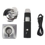 50X ~ 1000X Lupe HD-Bildsensor 1920x1080P USB WiFi Digitalmikroskop mit 8 LEDs und professionellem Ständer – Bild 6