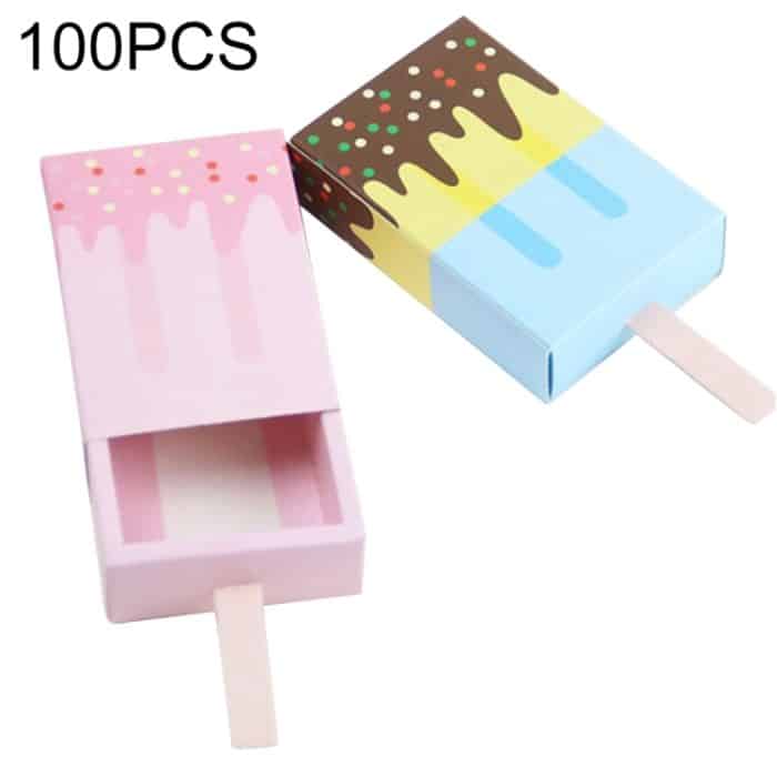 100 PCS European Creativity Ice Cream Candy Verpackungsschachtel, Größe: 10,5 * 6,8 * 2,8 cm – Bild 1