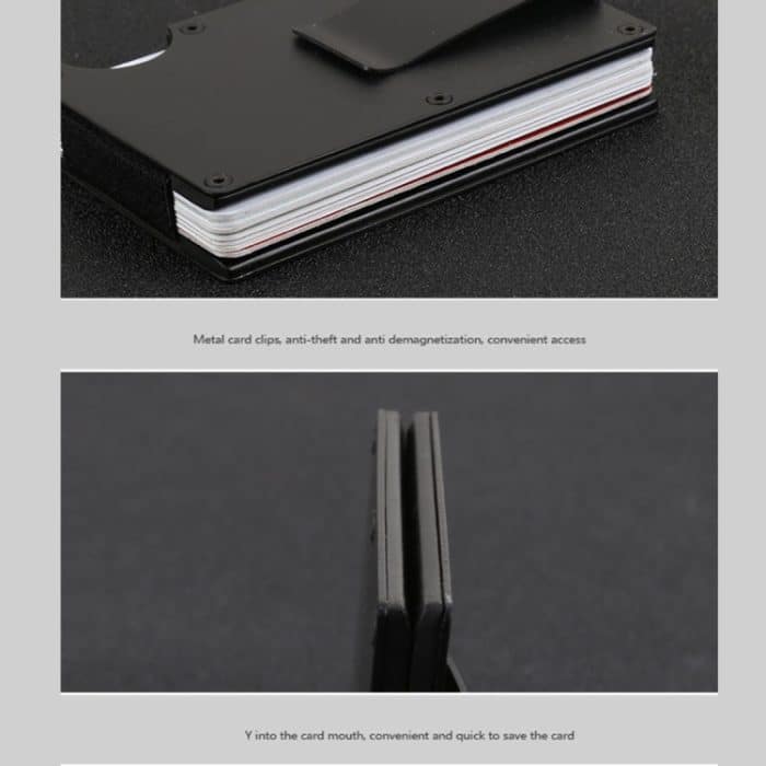Slim Wallet Money Clip Kreditkartenhalter, zufällige Farbe – Bild 4