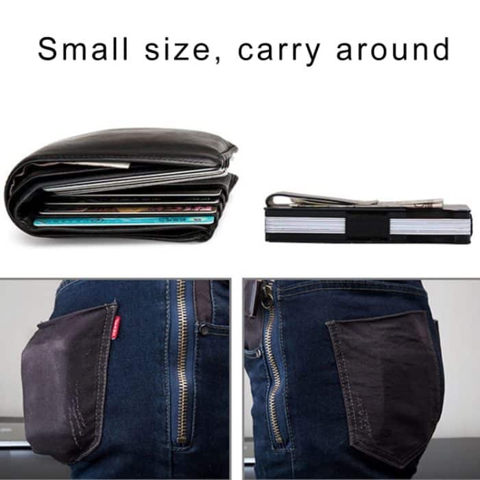 Slim Wallet Money Clip Kreditkartenhalter, zufällige Farbe – Bild 7