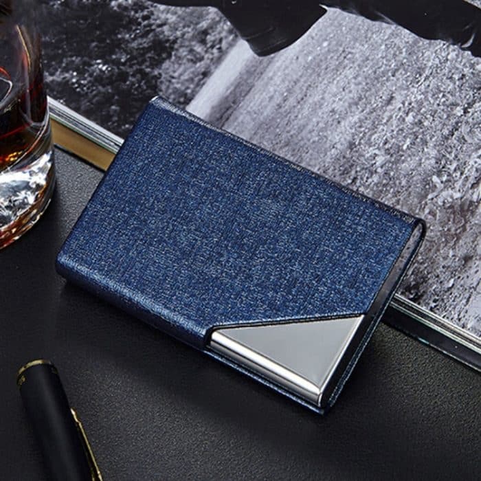 HC6182.jpg 2 PCS Oracle Knochentextur Visitenkartenhalter Brieftasche Kreditkarten-ID Fallhalter, zufällige Farbe – Bild 1