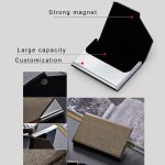 2 PCS Oracle Knochentextur Visitenkartenhalter Brieftasche Kreditkarten-ID Fallhalter, zufällige Farbe – Bild 4