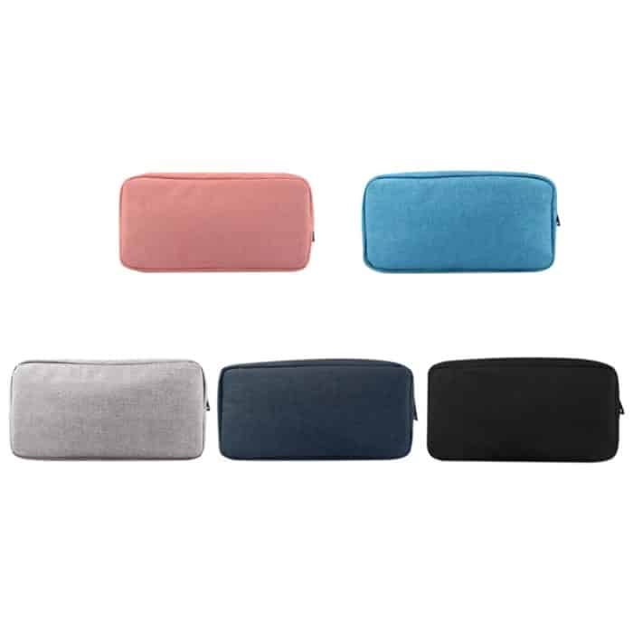 Einfache multifunktionale Reise-Aufbewahrungstasche für digitale Geräte für Telefone, Powerbank, U-Disk, Kopfhörer, Datenkabel usw., kleine Größe: 16 x 11 x 5 cm, Size: 16*11*5cm Black, Size: 16*11*5cm Pink, Size: 16*11*5cm Grey, Size: 16*11*5cm Blue... – Bild 2