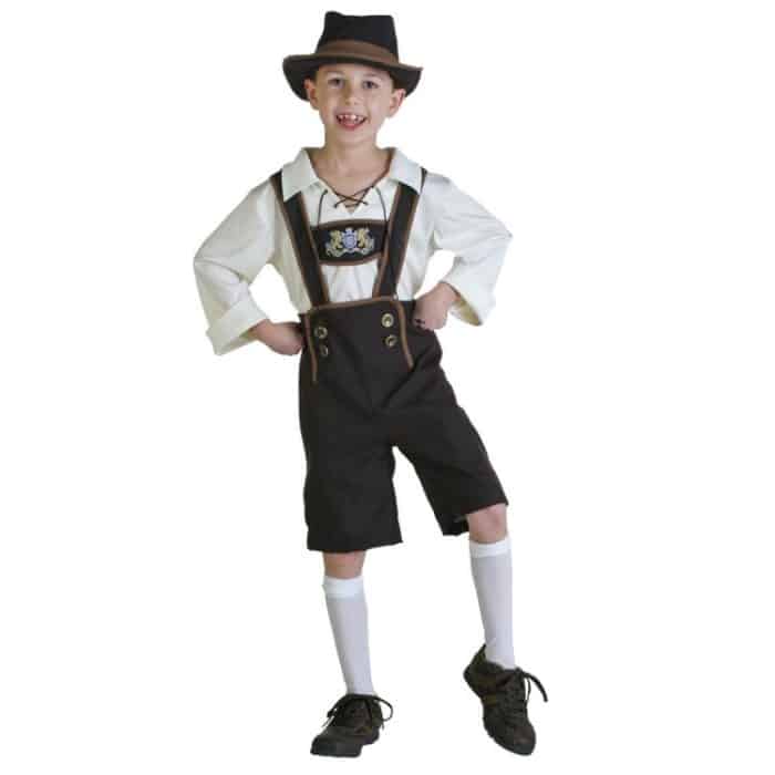 Halloween-Kostüm Kinder Bierkostüm Oktoberfest-Anzüge Cosplay im englischen Stil, Größe: S, Taille: 68 cm, Kleiderlänge: 53 cm, lange Hose: 40 cm, empfohlene Größe: 115-125 cm – Bild 2