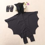 Halloween Kostüm Kinder Jumpsuit Fledermaus Stil Cosplay Kostüme Bühnenanzug Größe: L, empfohlene Höhe: 130-140cm – Bild 3