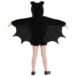 Halloween-Kostüm Kinder und Frauen Fledermaus Vampir Kleidung Bühnenperformance Cosplay Kleidung, Größe: S, Büste: 82 cm, Kleidung lang: 62 cm, empfohlene Größe: 120-135 cm – Bild 3
