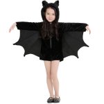 Halloween Kostüm Kinder und Frauen Fledermaus Vampir Kleidung Stage Performance Cosplay Kleidung, Größe: M, Büste: 90cm, Kleidung lang: 70cm, empfohlene Höhe: 135-150cm
