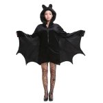 Halloween-Kostüm Kinder und Frauen Fledermaus Vampir Kleidung Bühnenperformance Cosplay Kleidung, Größe: L, Büste: 94 cm, Kleidung lang: 73 cm, empfohlene Höhe: 150-160 cm