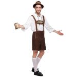 Halloween Kostüm Männer Bier Kostüm Oktoberfest Anzüge England Style Bühnenperformance Cosplay Kleidung, Größe: XL, Brust: 110 cm, Taille: 103 cm, Kleidung Länge: 71 cm, Lange Hose: 51 cm – Bild 2