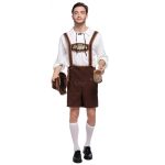Halloween Kostüm Männer Bier Kostüm Oktoberfest Anzüge England Style Bühnenperformance Cosplay Kleidung, Größe: XL, Brust: 110 cm, Taille: 103 cm, Kleidung Länge: 71 cm, Lange Hose: 51 cm – Bild 4