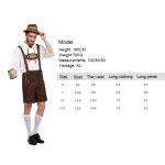 Halloween Kostüm Männer Bier Kostüm Oktoberfest Anzüge England Style Bühnenperformance Cosplay Kleidung, Größe: XL, Brust: 110 cm, Taille: 103 cm, Kleidung Länge: 71 cm, Lange Hose: 51 cm – Bild 6