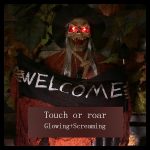 Halloween Hängen Geist Harz Elektrische Schädel Bar Tür Willkommen Geist Stimme Skelett Requisiten Dekorationen, Electric Skull(Dark Blue), Electric Skull(Orange) – Bild 5