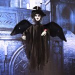 Fliegender hängender Geist mit gruseligem Sound und Bewegung für Halloween-Dekorationen, Hanging Ghost(Black), Hanging Ghost(Grey), Hanging Ghost(White)