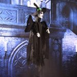 Fliegender hängender Geist mit gruseligem Sound und Bewegung für Halloween-Dekorationen, Hanging Ghost(Black), Hanging Ghost(Grey), Hanging Ghost(White) – Bild 4