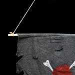 Halloween Dekoration Jolly Roger Schädel Banner Piratenflagge Partyzubehör, kleine Größe: 47 x 51cm – Bild 4