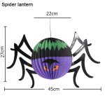 3 PCS / Set Kreative lustige Halloween Ghost Bats Spider Anhänger Papierdekoration und Requisiten Horror – Bild 4