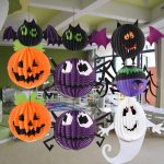 3 PCS / Set Kreative lustige Halloween Ghost Bats Spider Anhänger Papierdekoration und Requisiten Horror – Bild 7