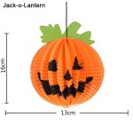 3 PCS / Set Kreative lustige Halloween Kürbis Fledermäuse Spinne Anhänger Papier Dekoration und Requisiten Horror – Bild 2