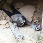 Halloween Dekorationen Horror Crawling Ghosts Simulation Langes Haar Glatzkopf Geister – Bild 3