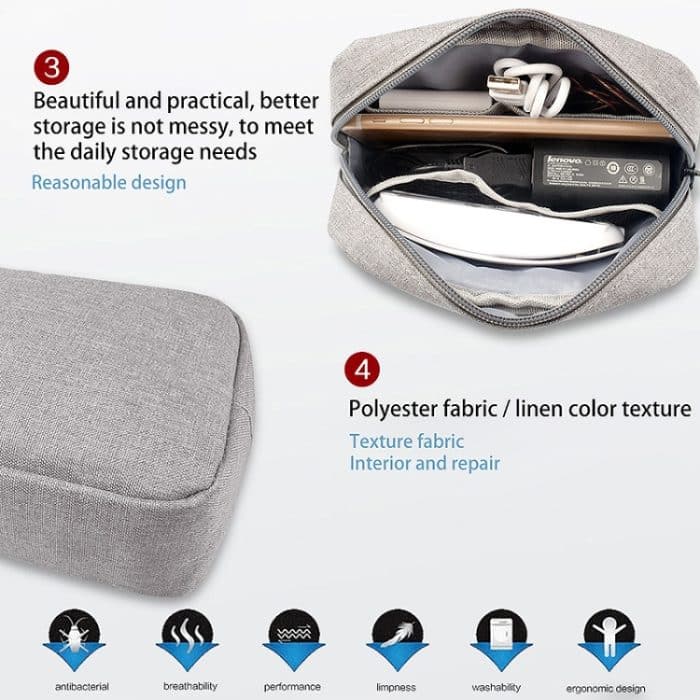 Multifunktionale, tragbare, wasserdichte, digitale Reise-Aufbewahrungstaschen, Größe: S, Digital Travel Storage Bags – Bild 7