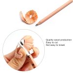 12 Stück Holzstifte zum Zeichnen, Schreiben, Skizzen, vorgespitzt, 2B Art Graphitstifte – Bild 3