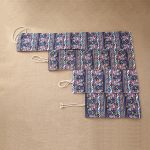 72 Slots Ethnic Print Pen Bag Leinwand Bleistiftwickelvorhang Roll Up Pencil Case Briefpapierbeutel – Bild 4