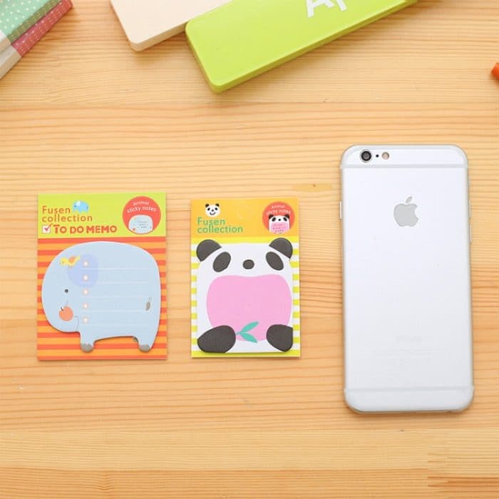 40 PCS Cartoon Tierförmige selbstklebende Notizblock N-mal Haftnotizen Lesezeichen Schulbürobedarf, zufällige Lieferung – Bild 4