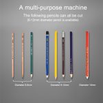 Büro Schule Briefpapier Batteriebetriebene Doppelschlitze Elektrischer Buntstiftspitzer, zufällige Farblieferung – Bild 8