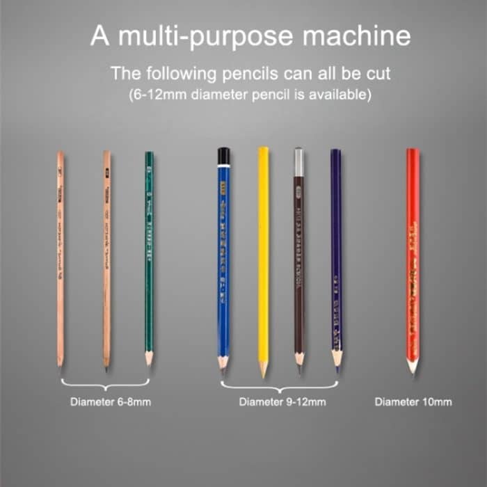 Büro Schule Briefpapier Batteriebetriebene Doppelschlitze Elektrischer Buntstiftspitzer, zufällige Farblieferung – Bild 8