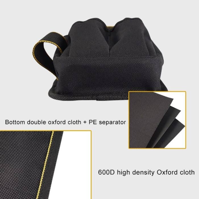 Professionelle Oxford-Stoff-Elektriker-Gürteltasche, praktische Werkzeugtasche, WH008 Black – Bild 6