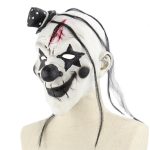 Halloween Festival Party Latex Teufel Clown erschreckte Maske Kopfbedeckung, mit Haaren – Bild 3
