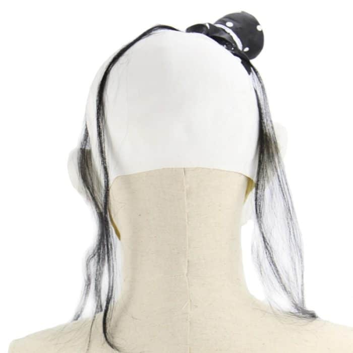 Halloween Festival Party Latex Teufel Clown erschreckte Maske Kopfbedeckung, mit Haaren – Bild 5