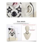 Halloween Festival Party Latex Teufel Clown erschreckte Maske Kopfbedeckung, mit Haaren – Bild 6