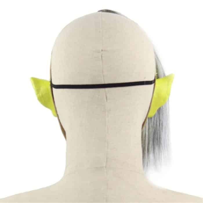 Halloween Festival Party Latex Green Face Clown erschreckte Maske, mit Haaren – Bild 5