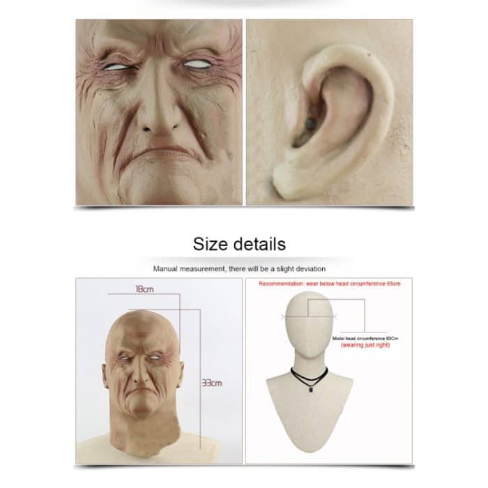 Halloween Festival Party Latex Unterwelt Boss erschreckte Maske Kopfbedeckung – Bild 6