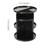 Um 360 Grad drehbarer funktioneller Kosmetikbehälter, Make-up-Organizer, umweltfreundliche Aufbewahrungsbox, Größe: 23 x 31 cm – Bild 2