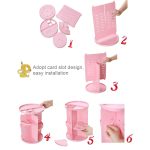 Um 360 Grad drehbarer funktioneller Kosmetikbehälter, Make-up-Organizer, umweltfreundliche Aufbewahrungsbox, Größe: 23 x 31 cm – Bild 3