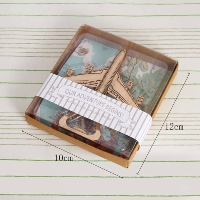 2 PCS Alloy Plane Design Bierflaschenöffner Bestes Hochzeitsgeschenk und Partyartikel – Bild 4