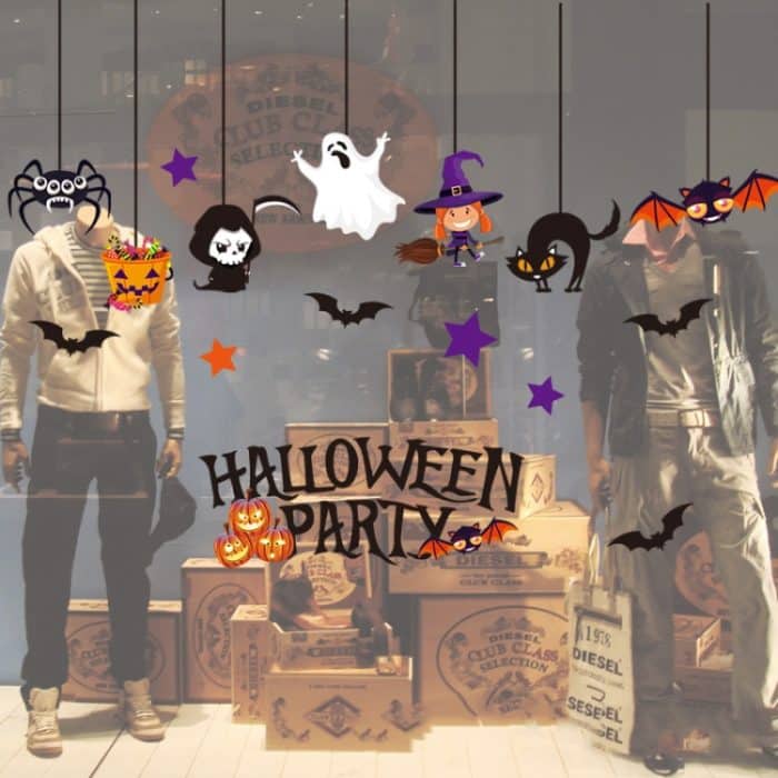 3 PCS Halloween Dekorationen PVC Personalisierte DIY Glas Elektrostatische Aufkleber, Random Style Lieferung – Bild 3