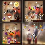 3 PCS Halloween Dekorationen PVC Personalisierte DIY Glas Elektrostatische Aufkleber, Random Style Lieferung – Bild 5