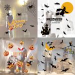 3 PCS Halloween Dekorationen PVC Personalisierte DIY Glas Elektrostatische Aufkleber, Random Style Lieferung – Bild 6