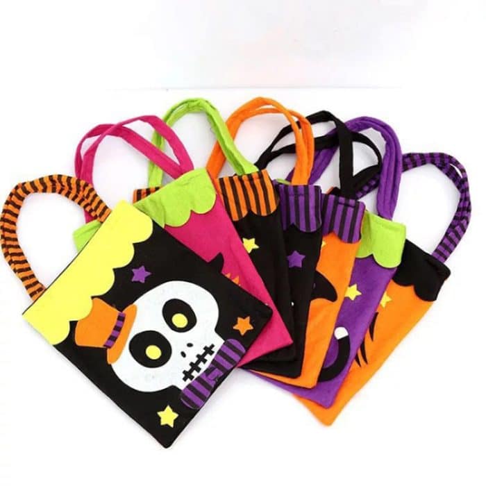 5 PCS Halloween Dekoration Kreative Cartoon Candy Geschenk Square Tote für Kinder, Random Style Lieferung – Bild 3