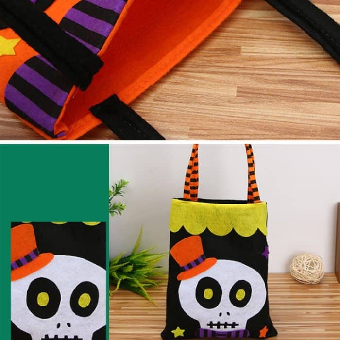 5 PCS Halloween Dekoration Kreative Cartoon Candy Geschenk Square Tote für Kinder, Random Style Lieferung – Bild 4