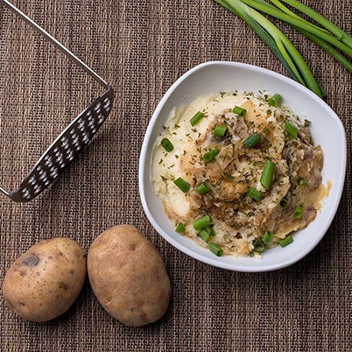 Manueller Kürbis-Kartoffel-Ricer-Stampfer aus Edelstahl mit breitem und ergonomischem horizontalem Griff – Bild 12