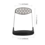 Manueller Kürbis-Kartoffel-Ricer-Stampfer aus Edelstahl mit breitem und ergonomischem horizontalem Griff – Bild 4