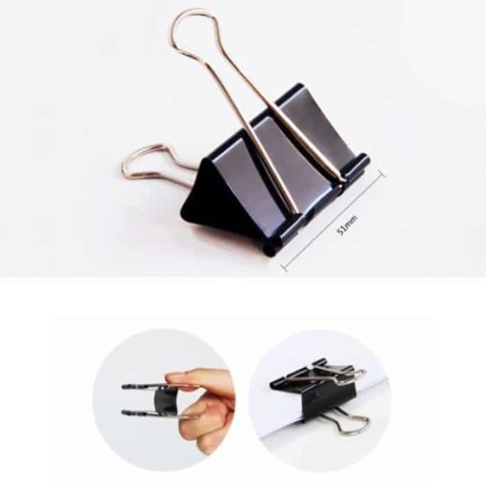 20 Stück 51 mm schwarze Metallklammern für Notizen, Briefe, Büroklammern, Büroklammern, 20PCS / 51mm – Bild 4